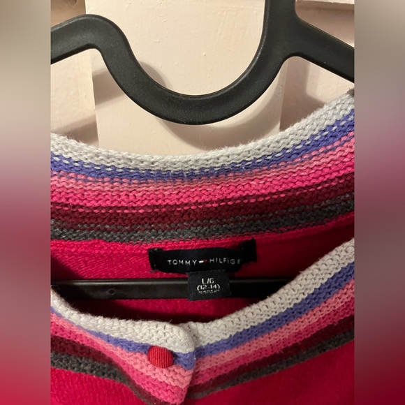 Tommy Hilfiger button down knit for girls size 12 - Picture 2 of 5